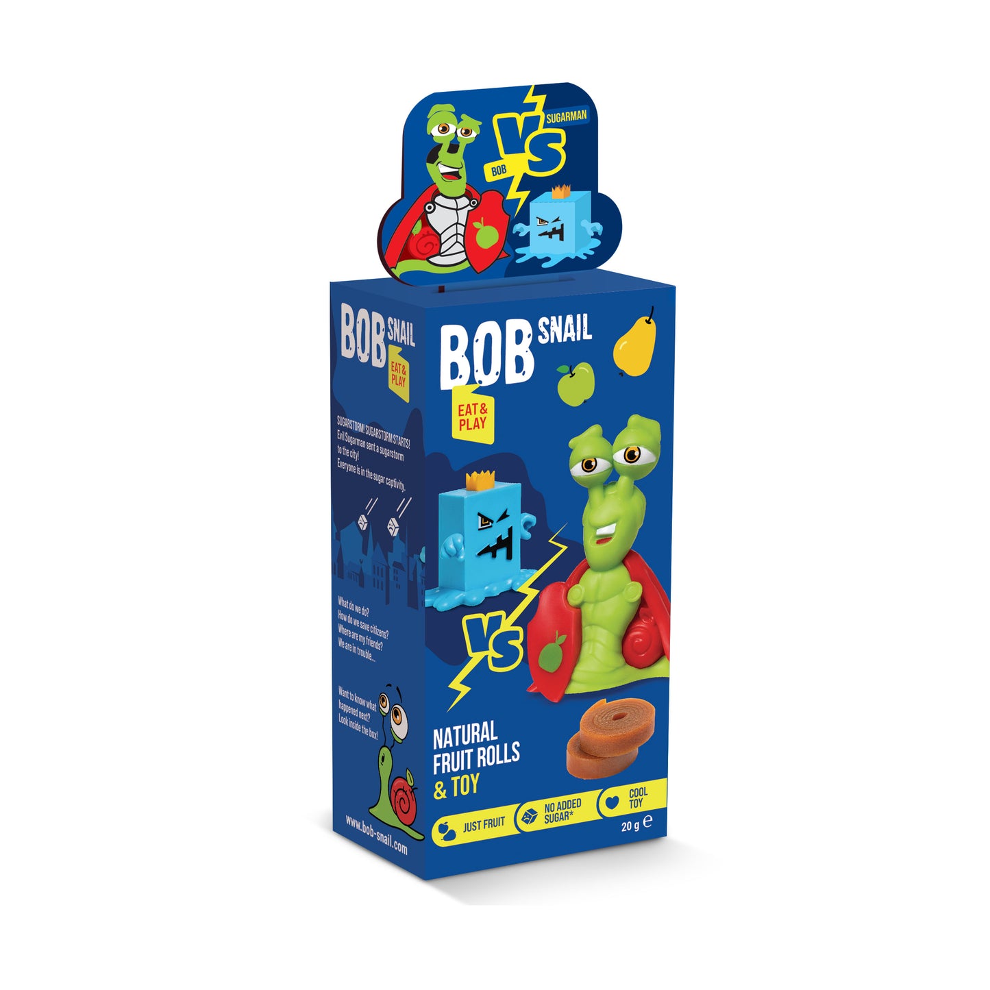 Apple-Pear fruit roll with a toy