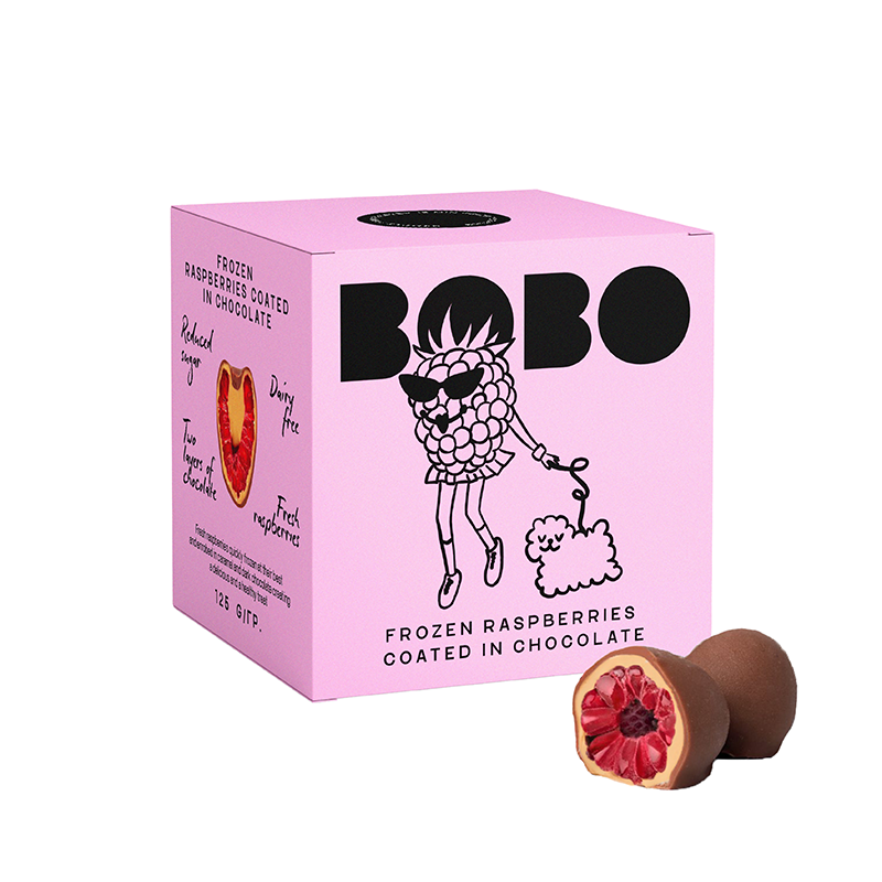 Frozen Raspberry in Chocolate - 125 g