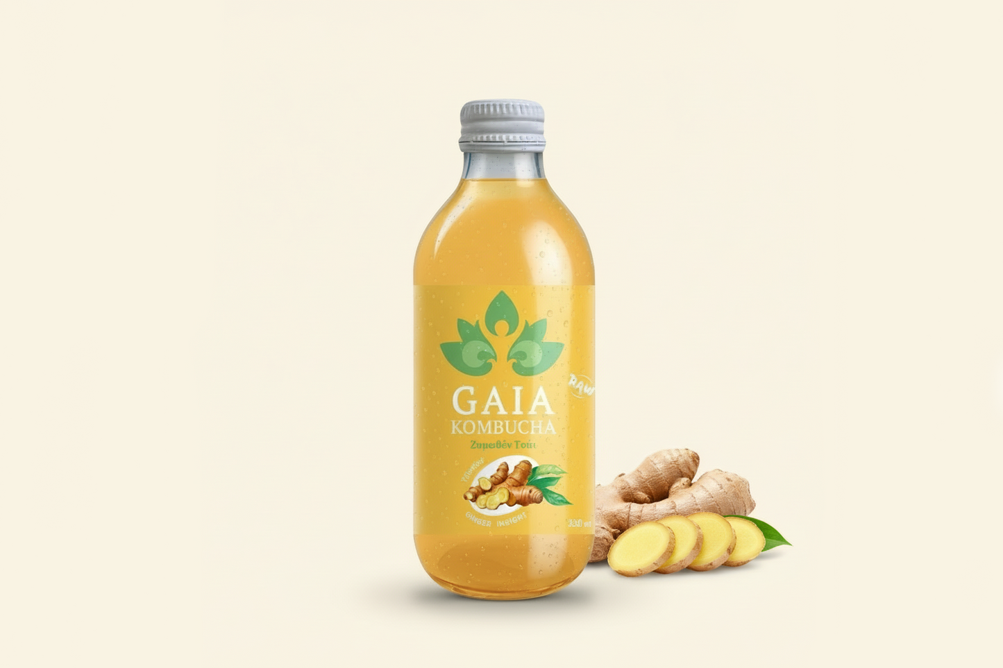 Gaia Kombucha Ginger Insight