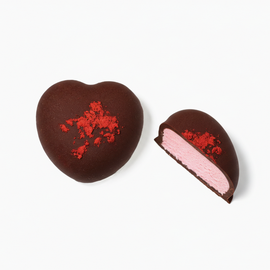 Strawberry Ice Cream Bites in Chocolate - 6 pieces