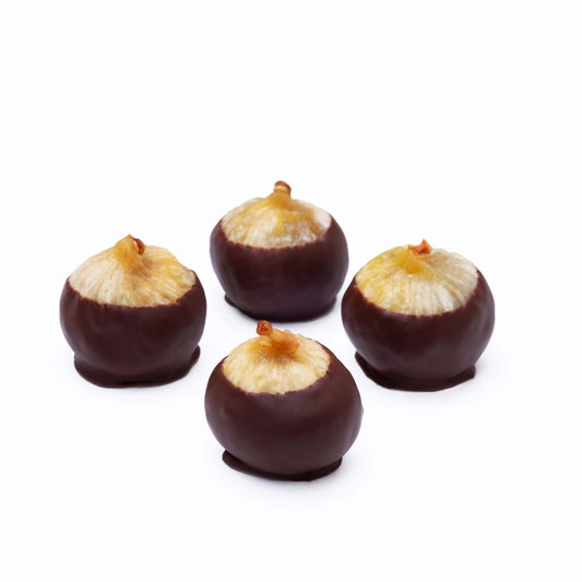 Chocolate figs with orange, 4 pieces