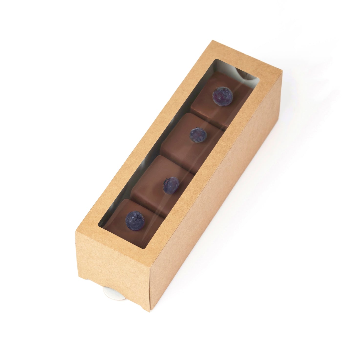 Blueberry cashew cream bars box, 4 pieces