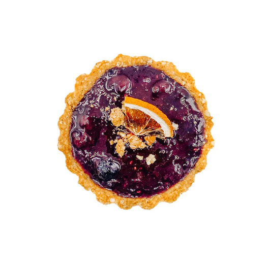 Lemon Cheesecake Tart With Berries Sauce by EnHealthy