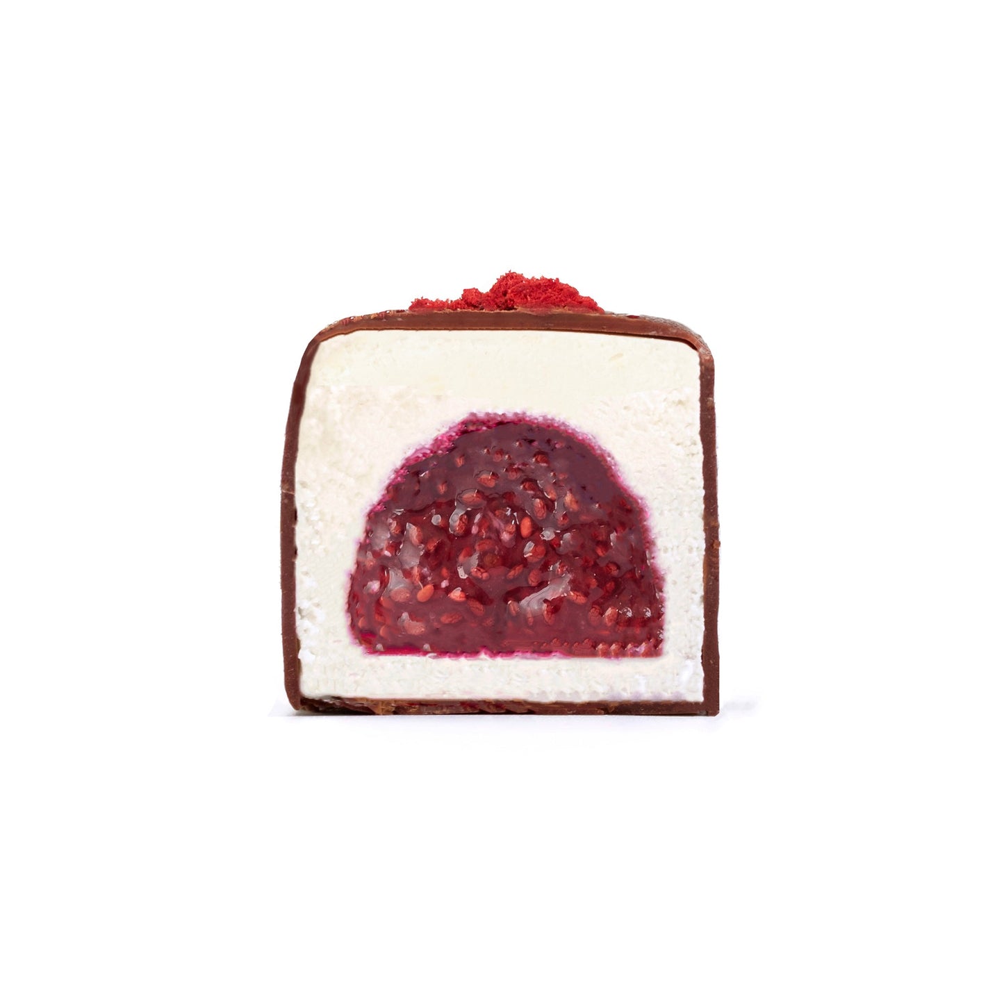 Raspberry cashew cream bar