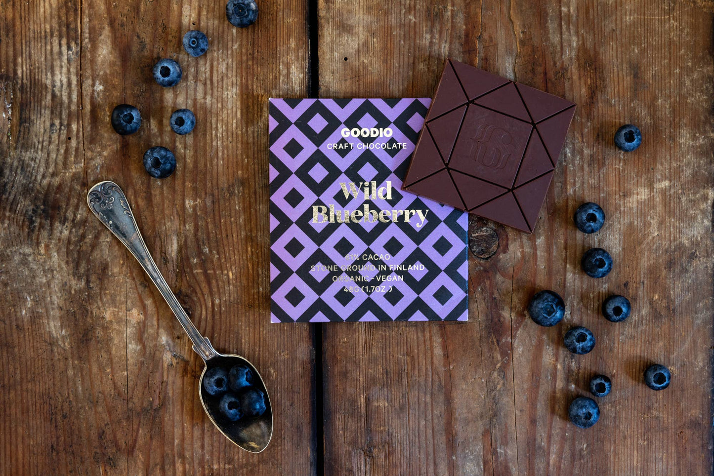 Wild Blueberry Chocolate 61%