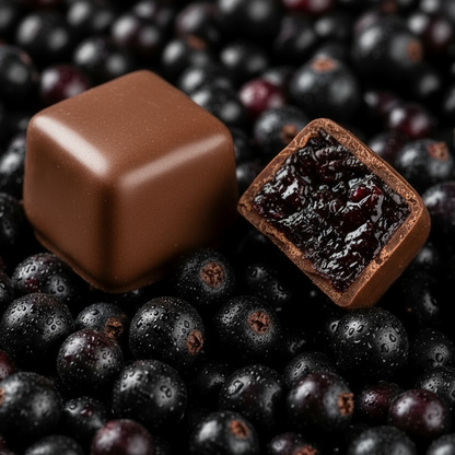 Blackcurrant Bites in Chocolate - 125 g