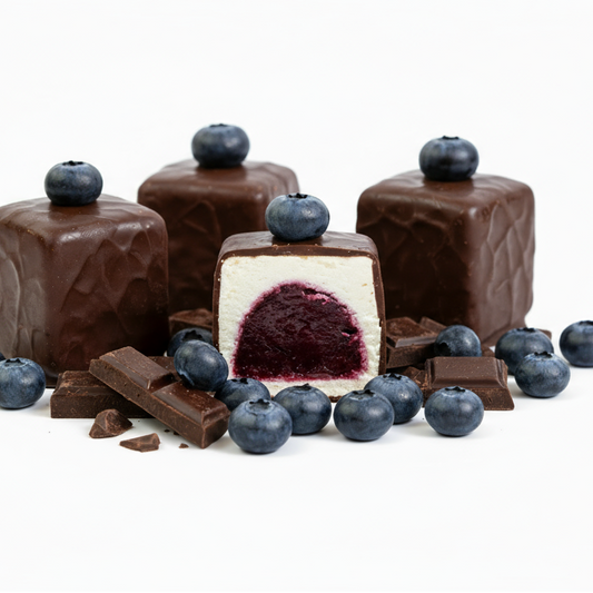 Blueberry cashew cream bars - 4 pieces