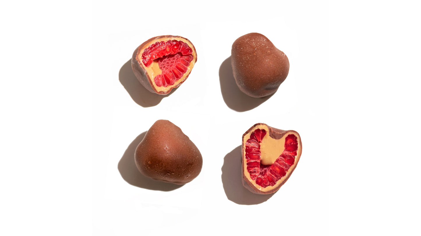 Frozen Raspberry in Chocolate - 125 g