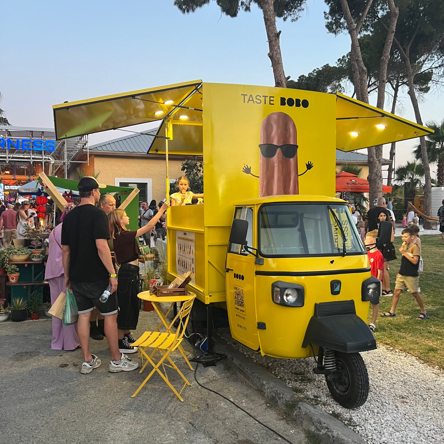 Healthy sweets truck