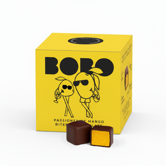 Mango Passionfruit Bites in Chocolate - 125 g