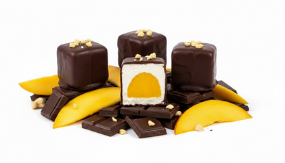 Mango cashew cream bars - 4 pieces