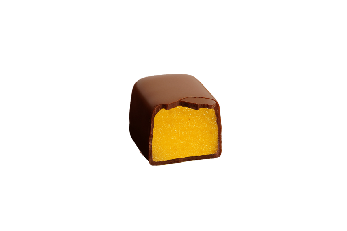 Mango Passionfruit Bites in Chocolate - 125 g