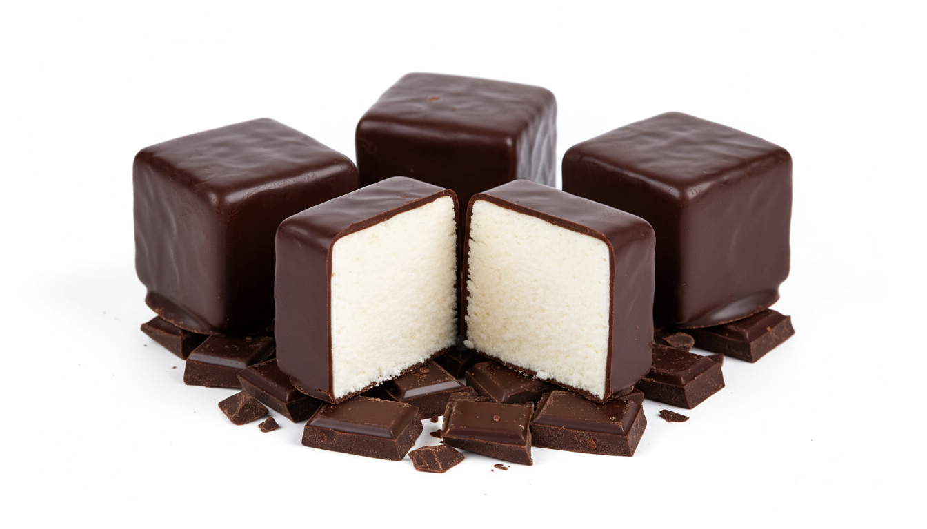 Plain cashew cream bars - 4 pieces