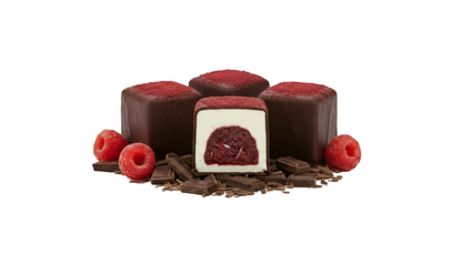 Raspberry cashew cream bars - 4 pieces