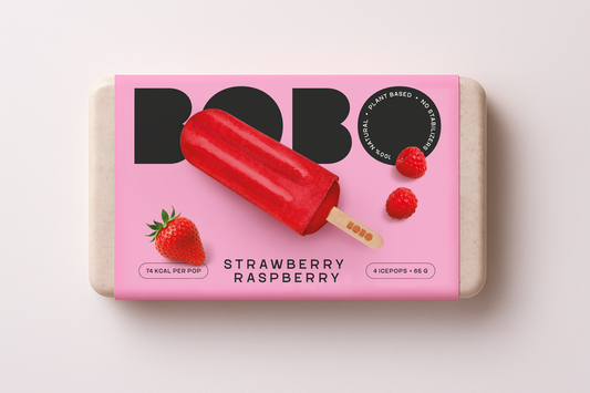 Strawberry Raspberry Pops box - 4 pieces