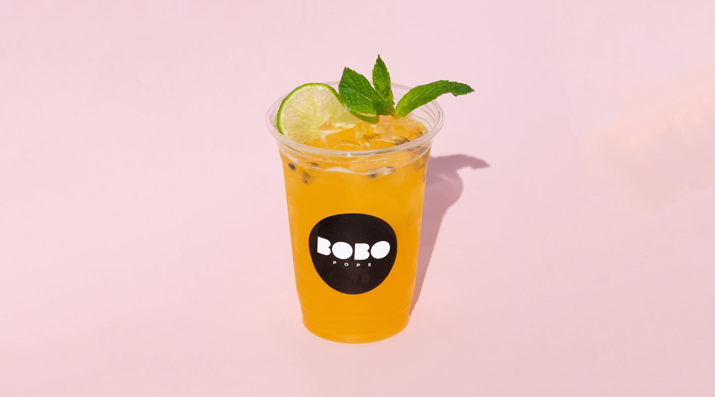 Passionfruit mint lemonade